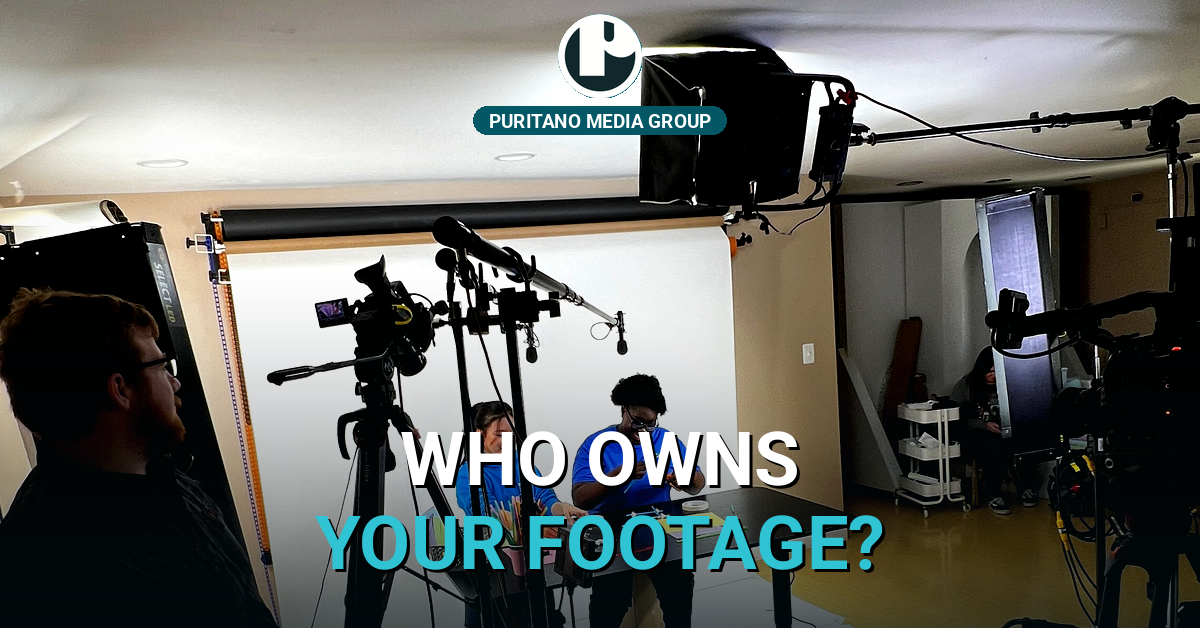A PMG multi-camera production set with lighting and crew at work